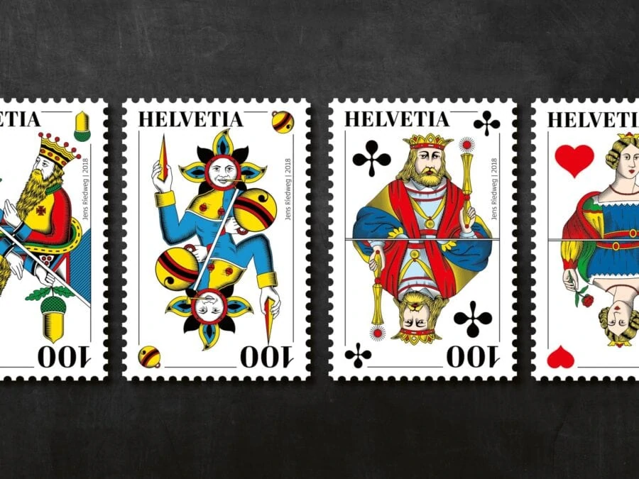 Briefmarkenserie Schweizer Jass